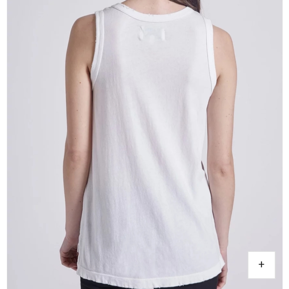 CURRENT/ELLIOTT WHITE COTTON MUSCLE TEE SHIRT NWOT - Picture 3 of 7